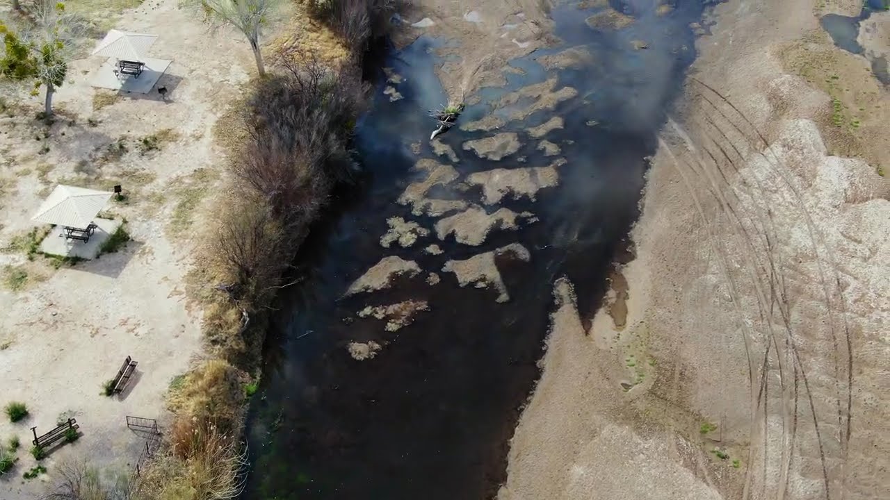 FLYING MY DJI DRONE OVER THE DRY RIO GRANDE RIVER NEAR LAS CRUCES #ADRIANUNKNOWN