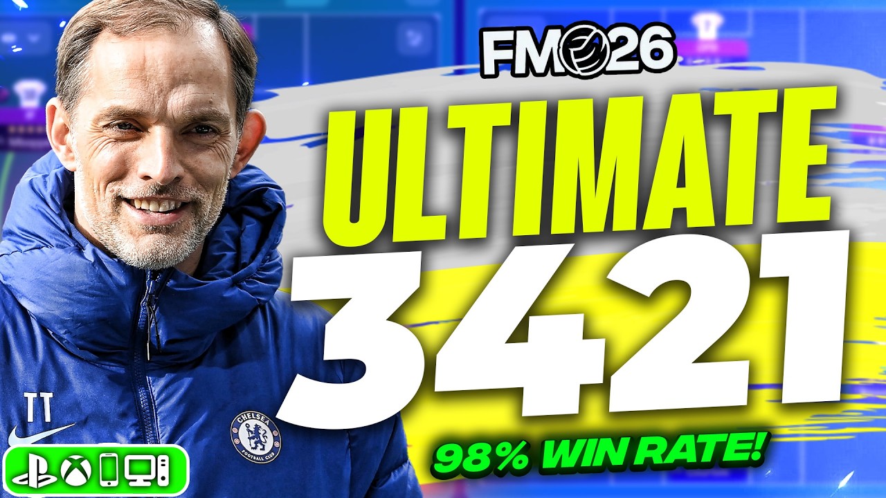 Идеальная тактика 3-4-2-1 в FM26 (98% побед!) | Лучшие тактики для FM26
