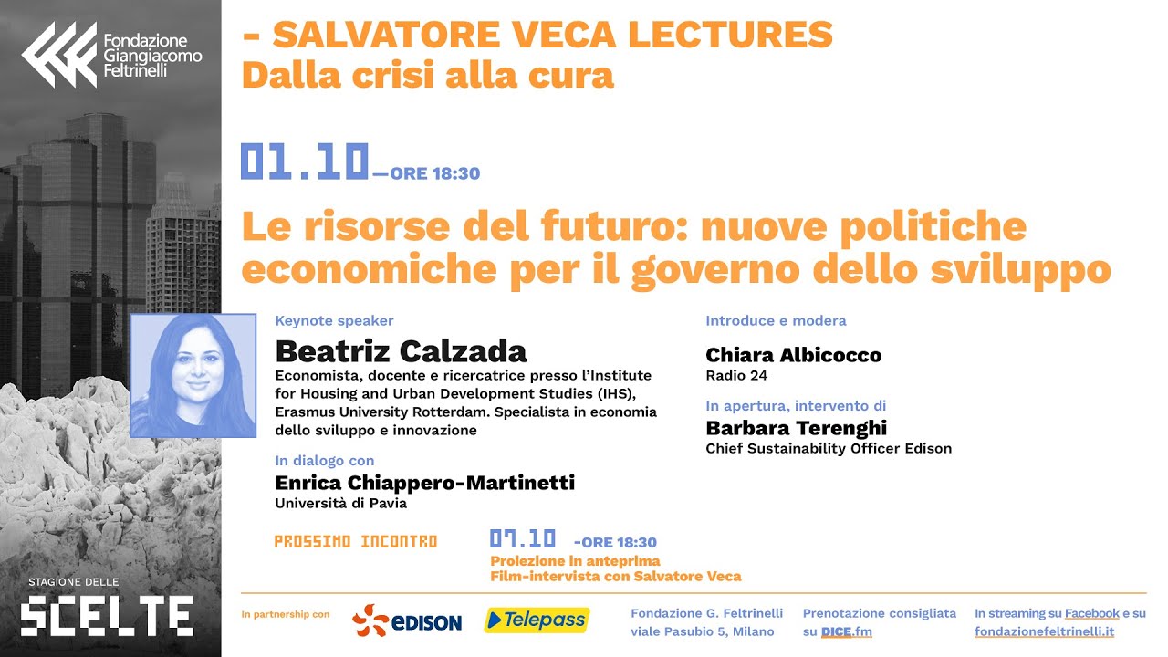 Le risorse del futuro: nuove politiche economiche per il governo dello sviluppo