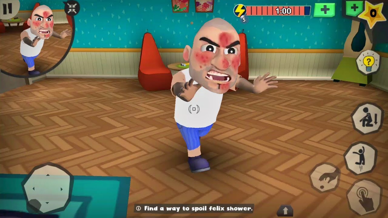Scary Robber Home Clash - Spoil Felix Shower (Android/iOS)