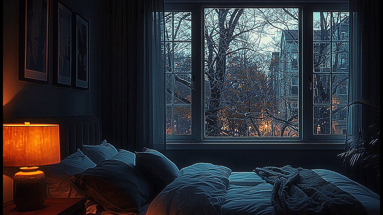 Soft Dark Cozy Bedroom for Calm Sleep