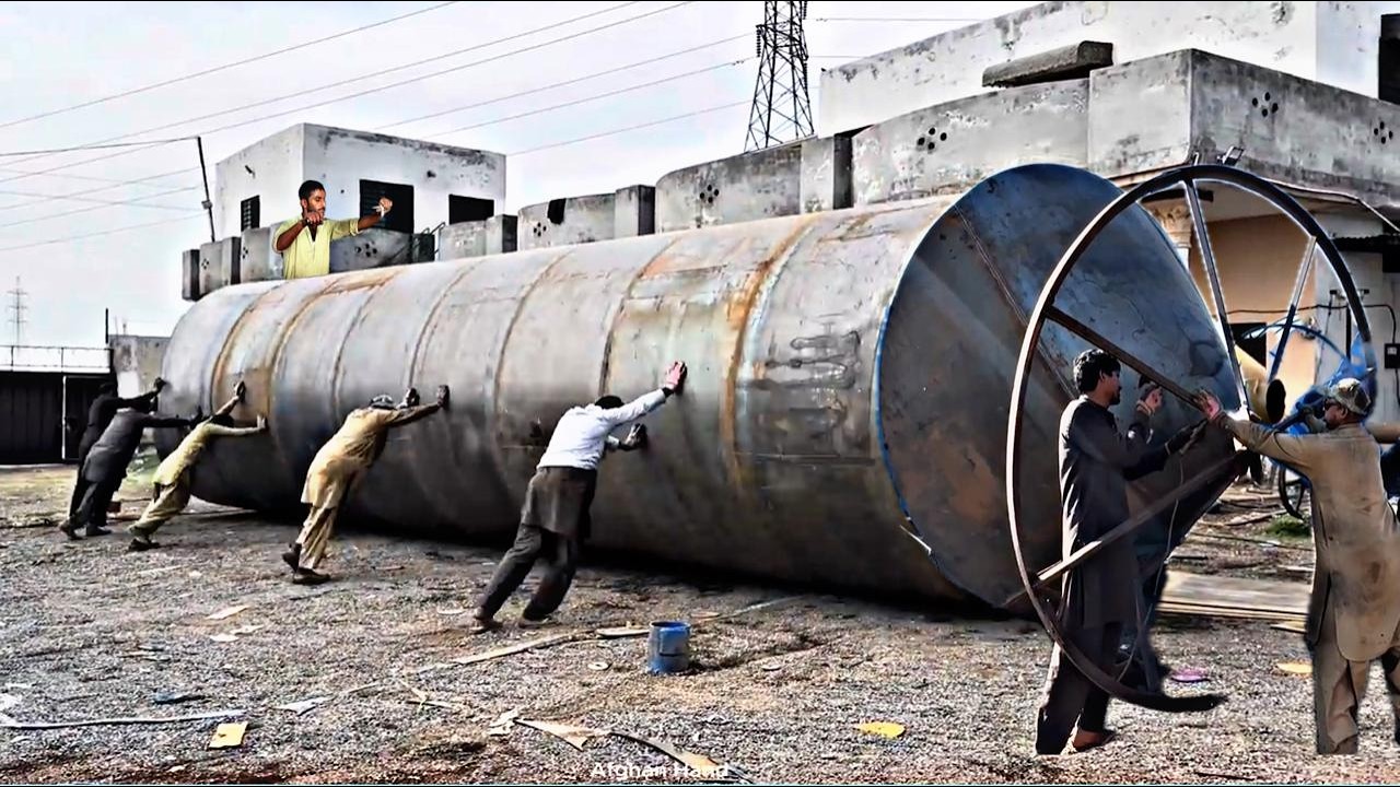 Giant Cement Silo Manufacturing Process | Heavy Engineering Work