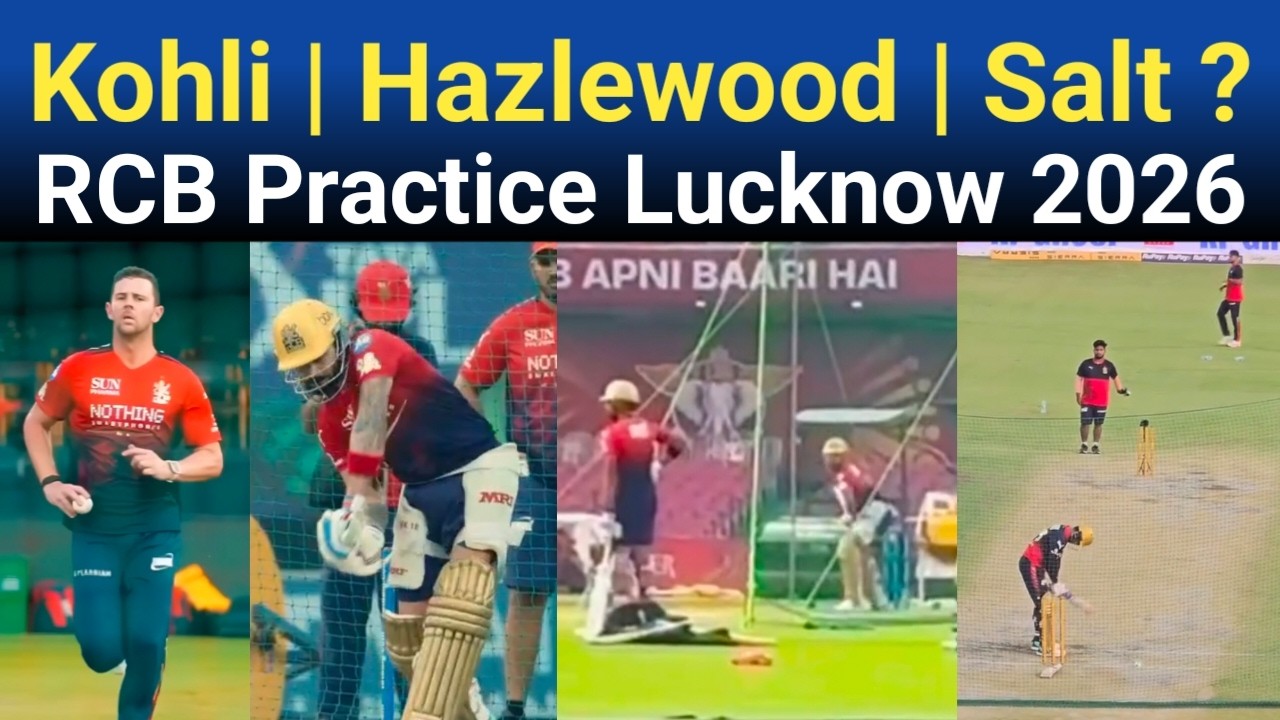 Virat, Hazlewood, Bhuvi, Salt? in RCB Practice Session Lucknow 2026 | Royal Challengers Bangaluru