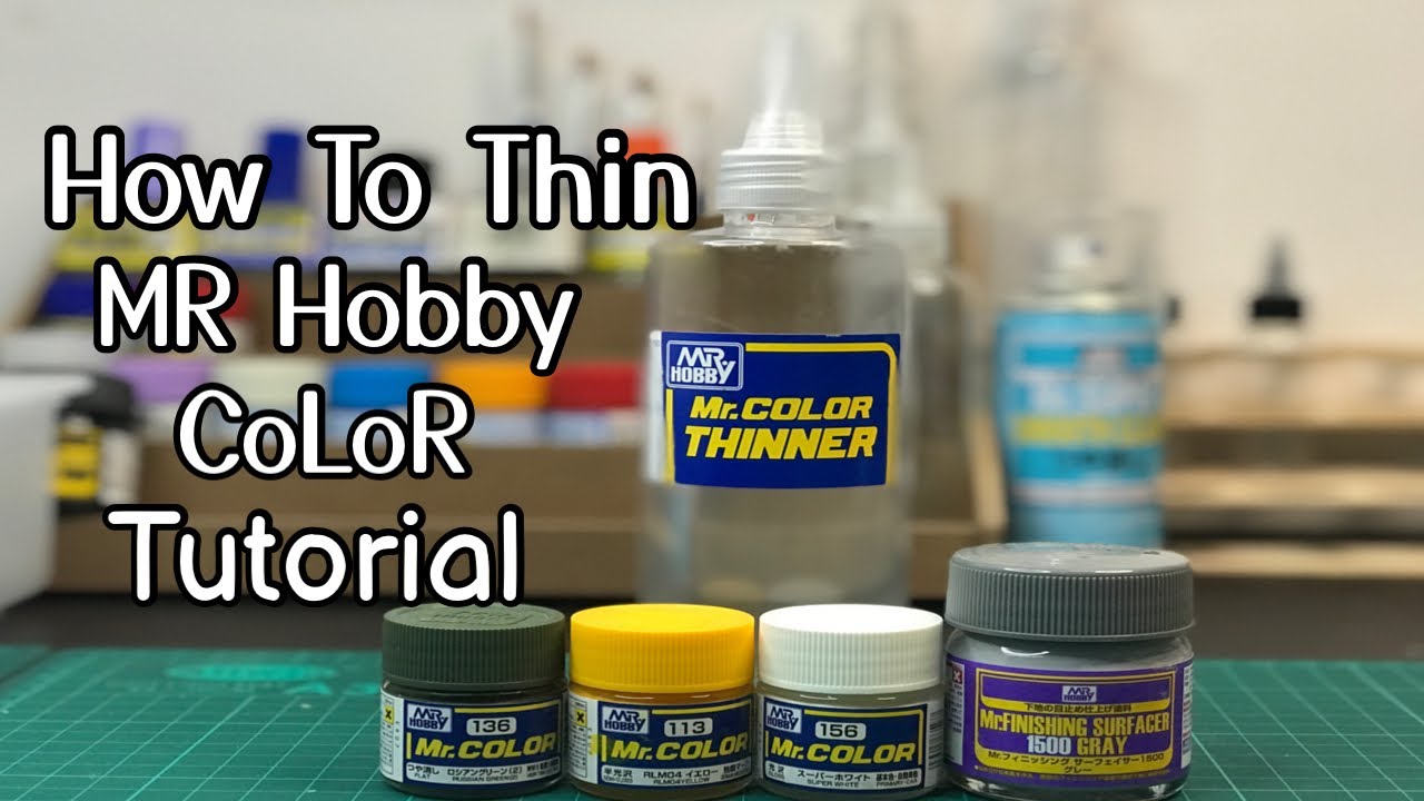 TUTORIAL| HOW TO THIN LACQUER PAINT FROM MR HOBBY