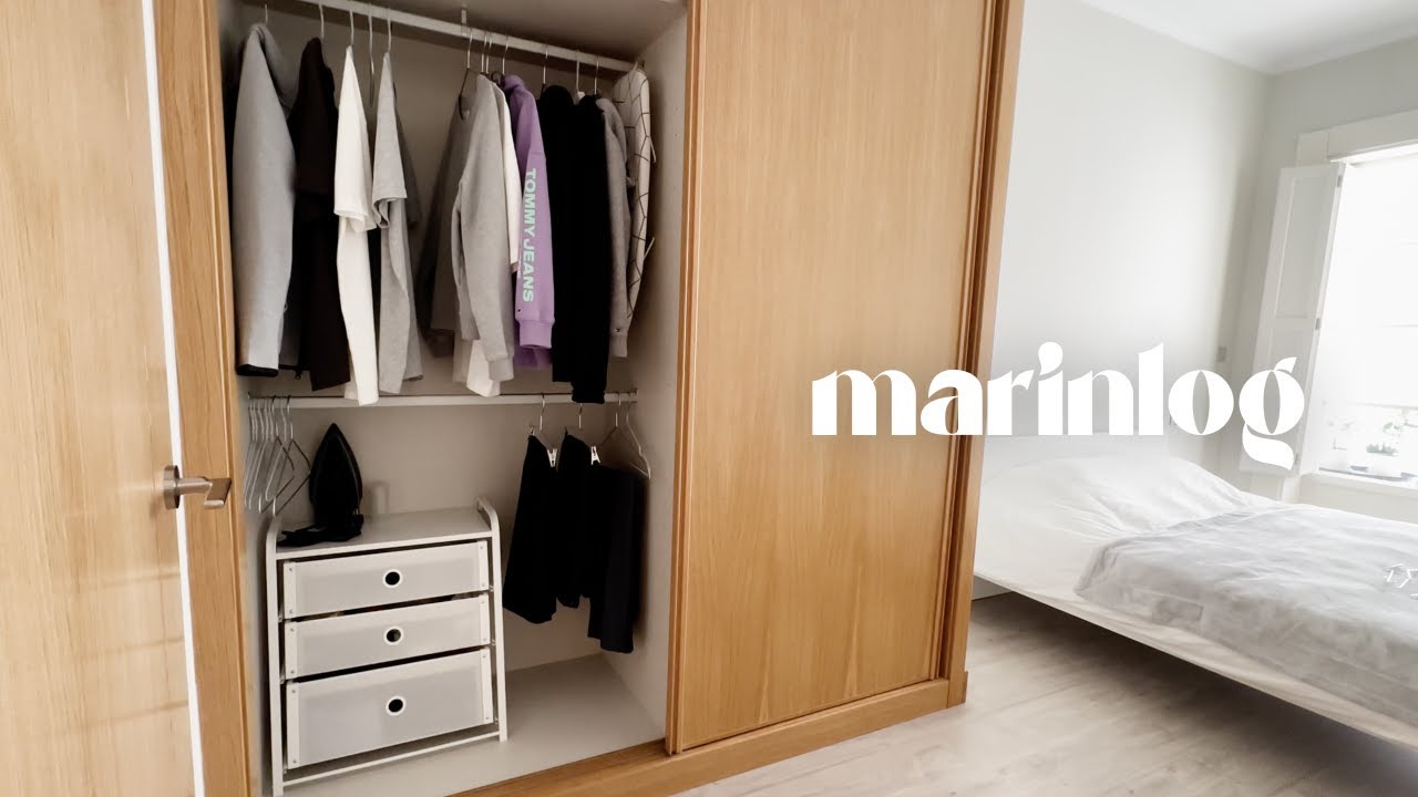 Silent vlog aesthetic | Clean my wardrobe | Decluttering and organizing | Simple home routine