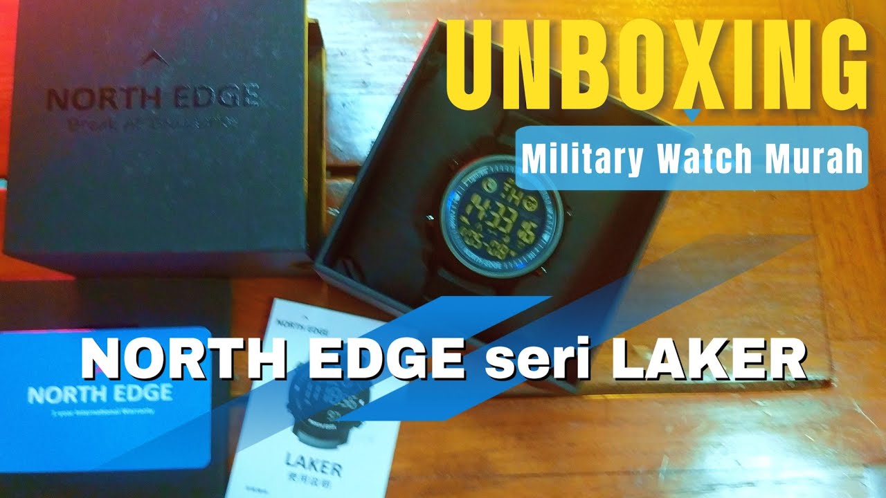 REKOMENDASI Jam Tangan Pria 2025 💯 NORTH EDGE LAKER⌚ Military WatchReview 📺