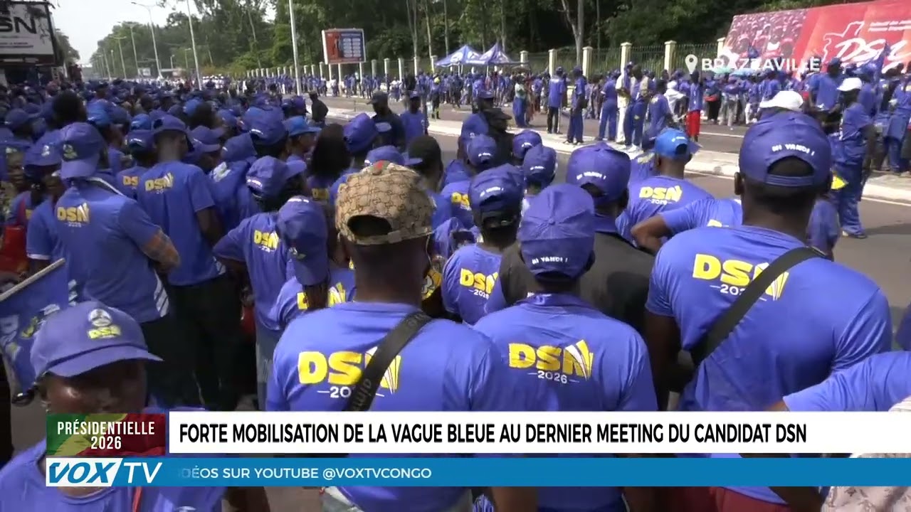 Forte mobilisation de la vague Bleue au dernier meeting du candidat DSN