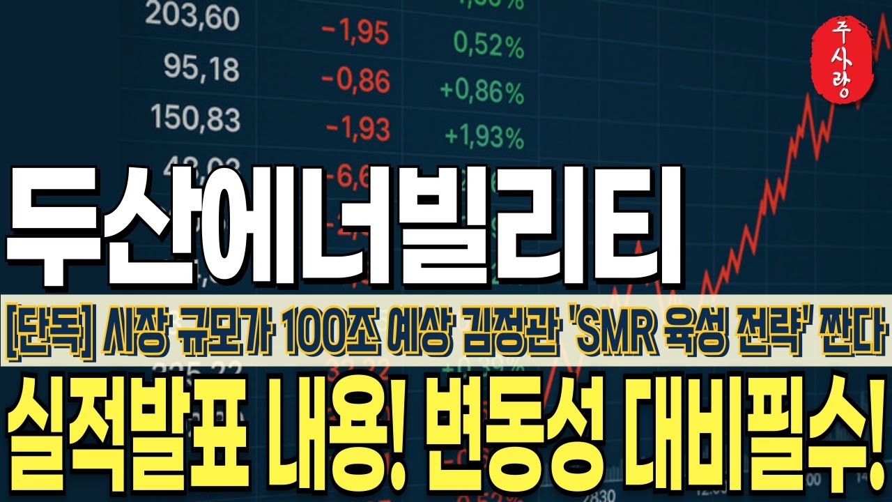 [두산에너빌리티 주가전망] 실적발표 후 큰 변동성 준비하세요! 대응못하면 손실납니다!#두산에너빌리티분석 #두산에너빌리티목표가 #두산에너빌리티대응