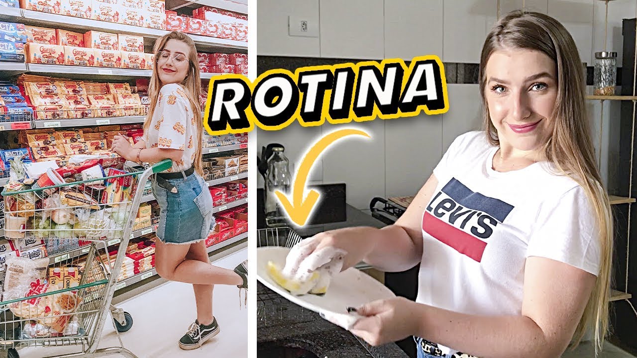 MINHA ROTINA REALZONA! Dia de Mercado, Trabalho, Casa e Estudo | #VlogdaJulia