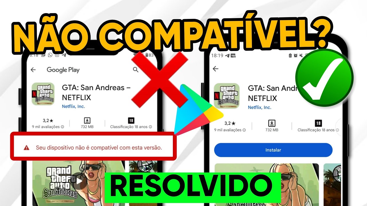 GTA San Andreas Netflix seu dispositivo não é compatível com está versão (Como Resolver)