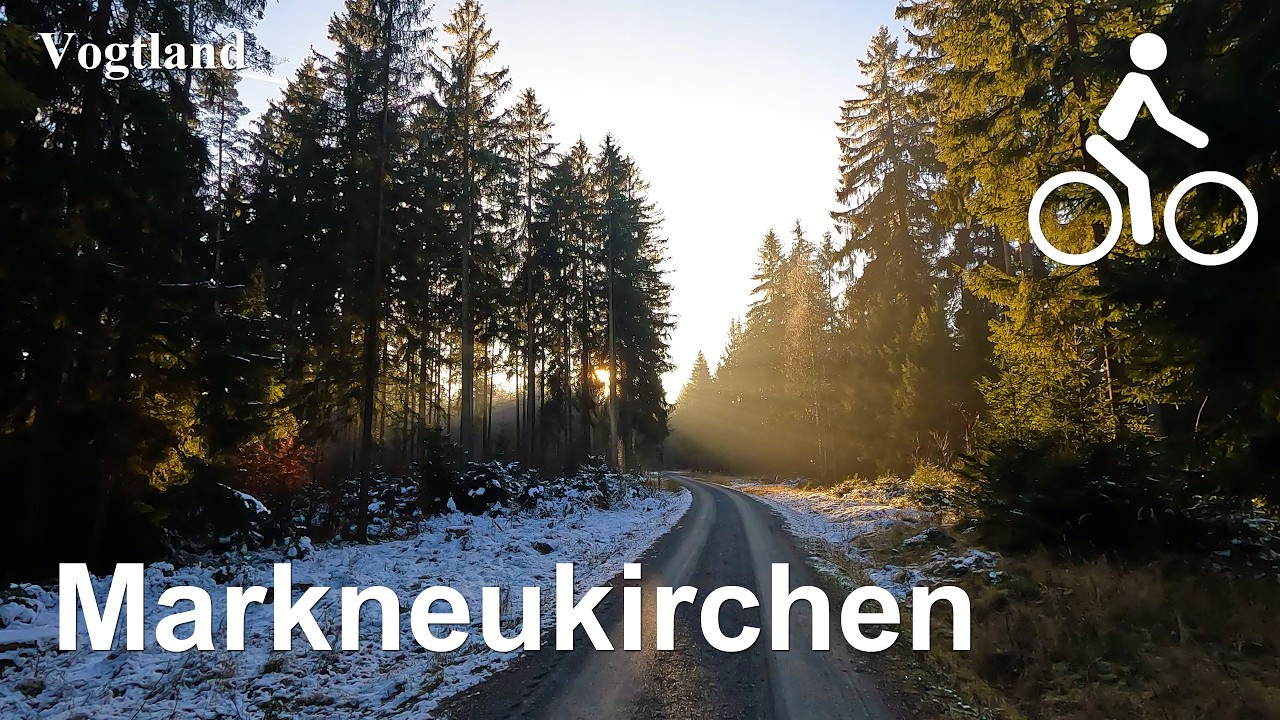 Winter Radtour um Bad Elster | Markneukirchen, Hoher Stein (Bad Elster) | 4K