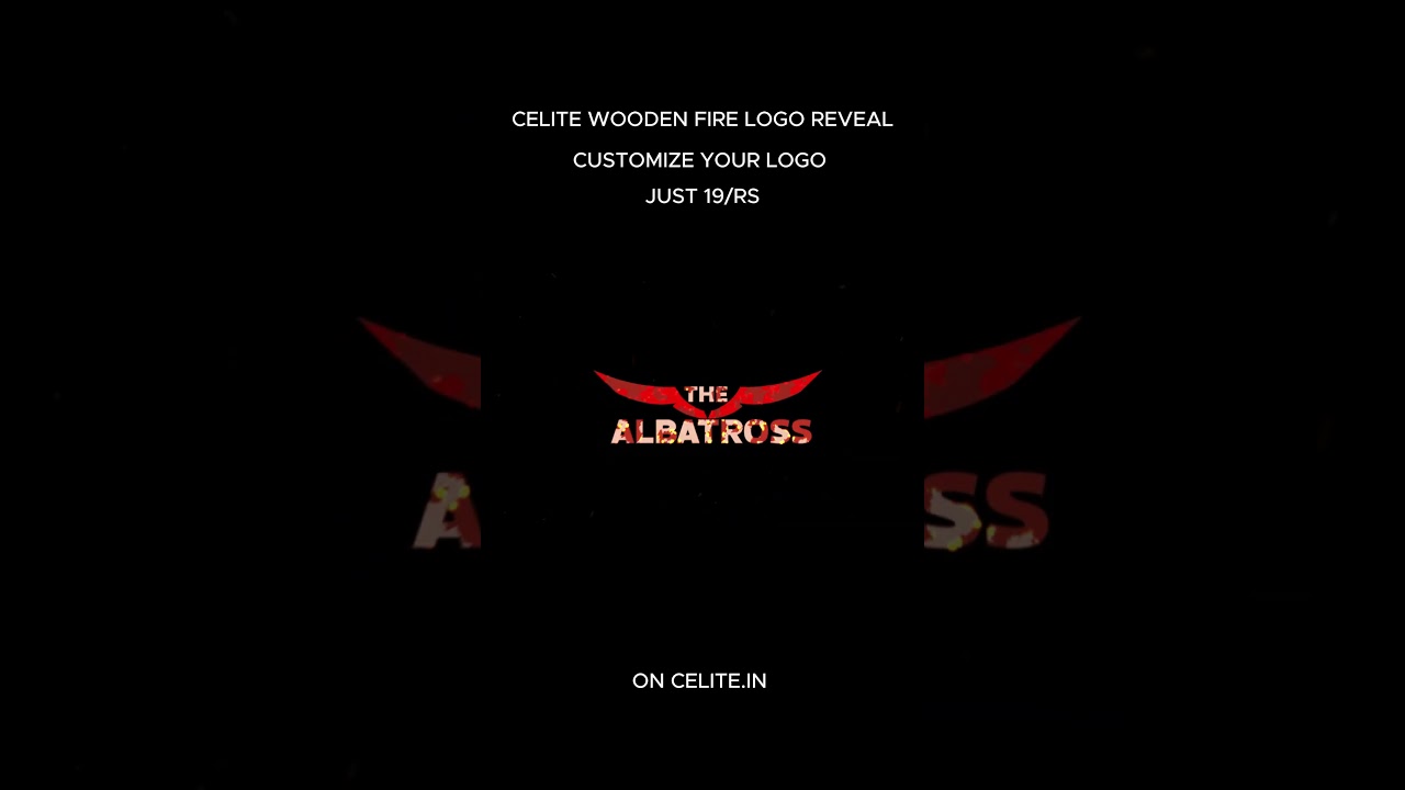 CELITE Wooden Fire Logo Reveal | After Effects Templates | CELITE.IN