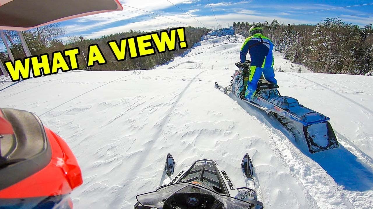 Upper Michigan Powerline Snowmobiling