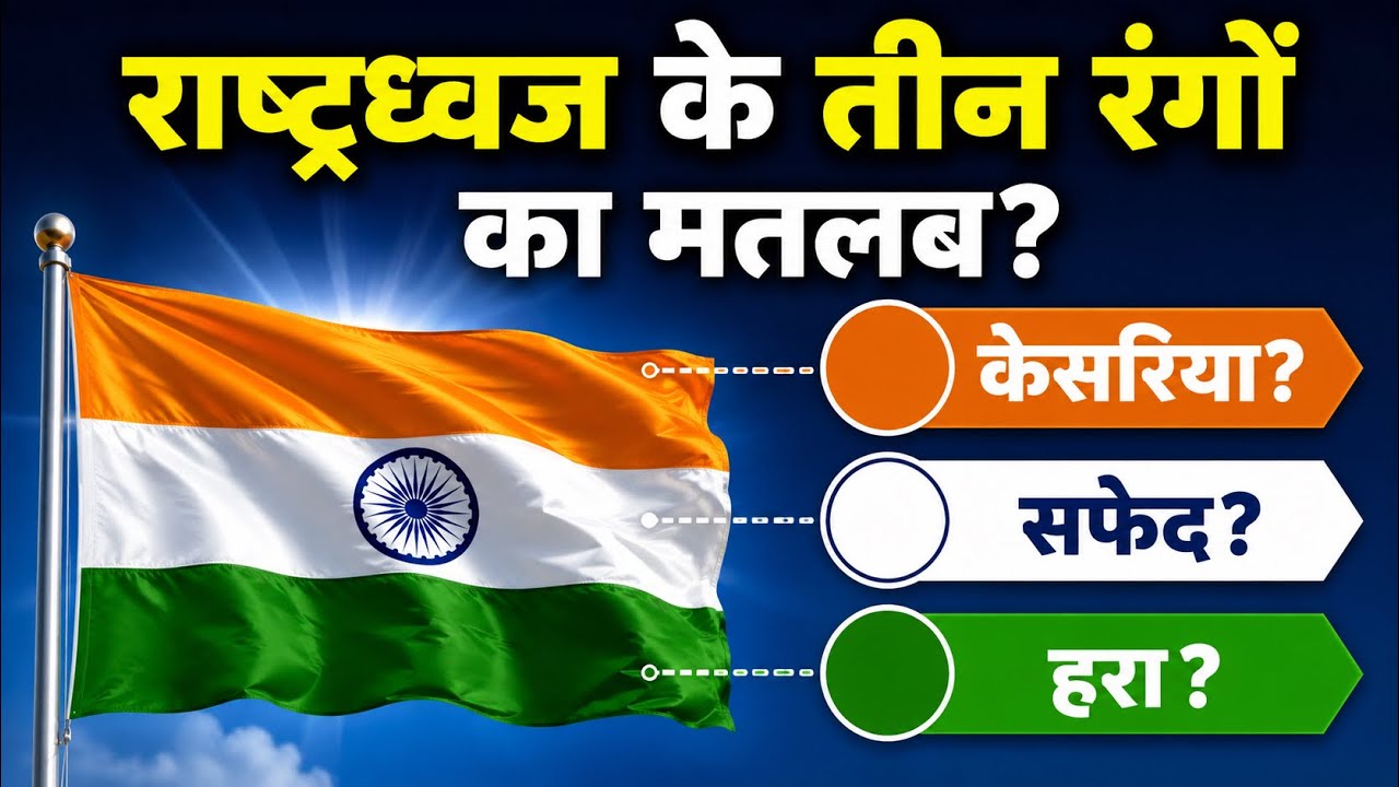 Meaning Of Three Colours Of Indian Flag ? 🤔 | Gyan Hindi