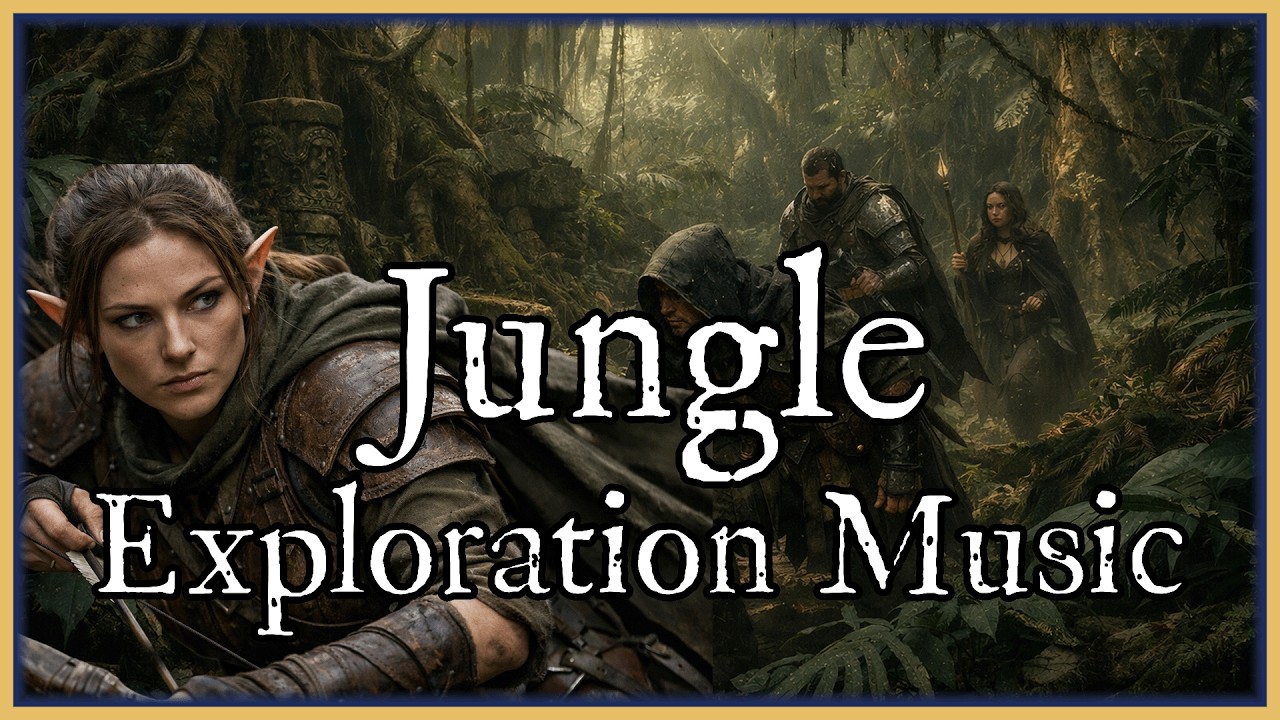 🎵 Jungle Exploration | Atmospheric Fantasy Travel Music | D&D | TTRPG | 1 Hour