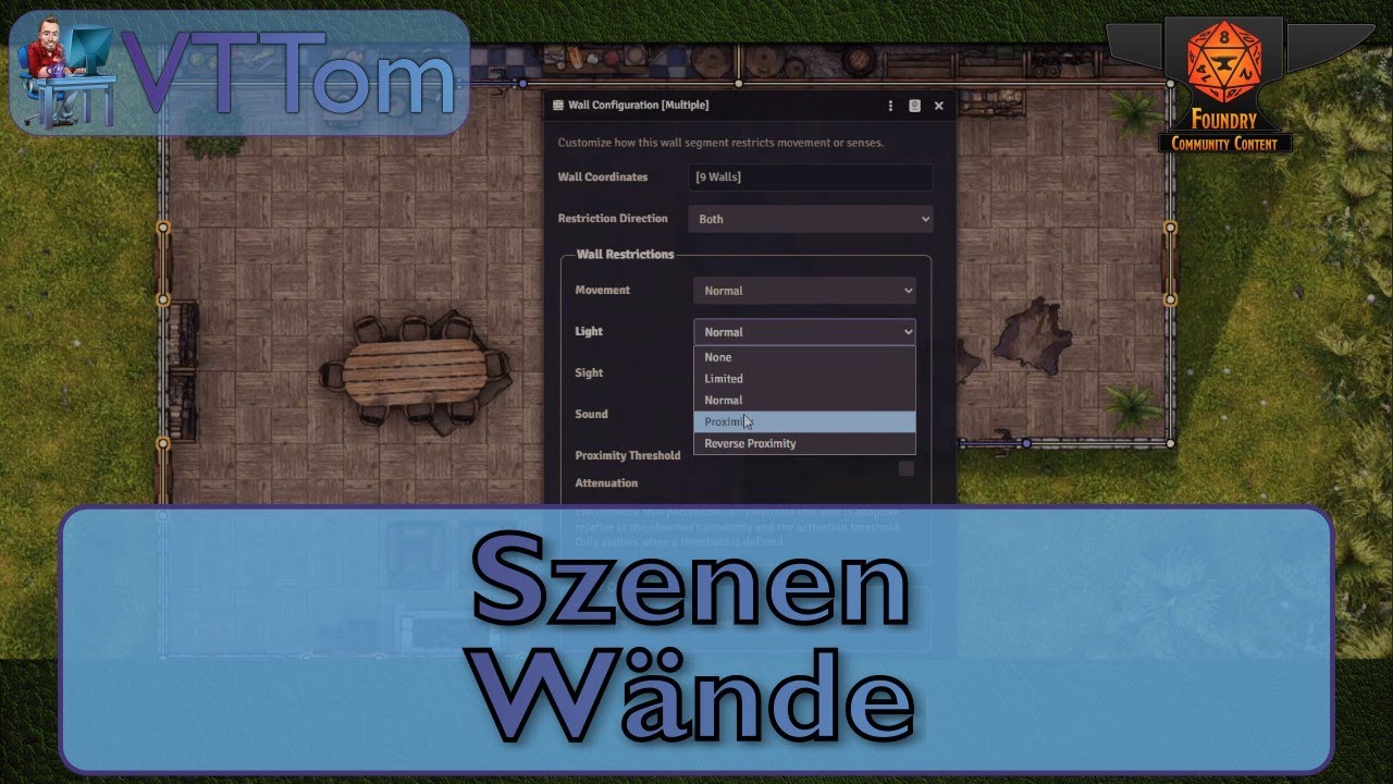 Szenen - Wände - Foundry VTT [Toms Basics]