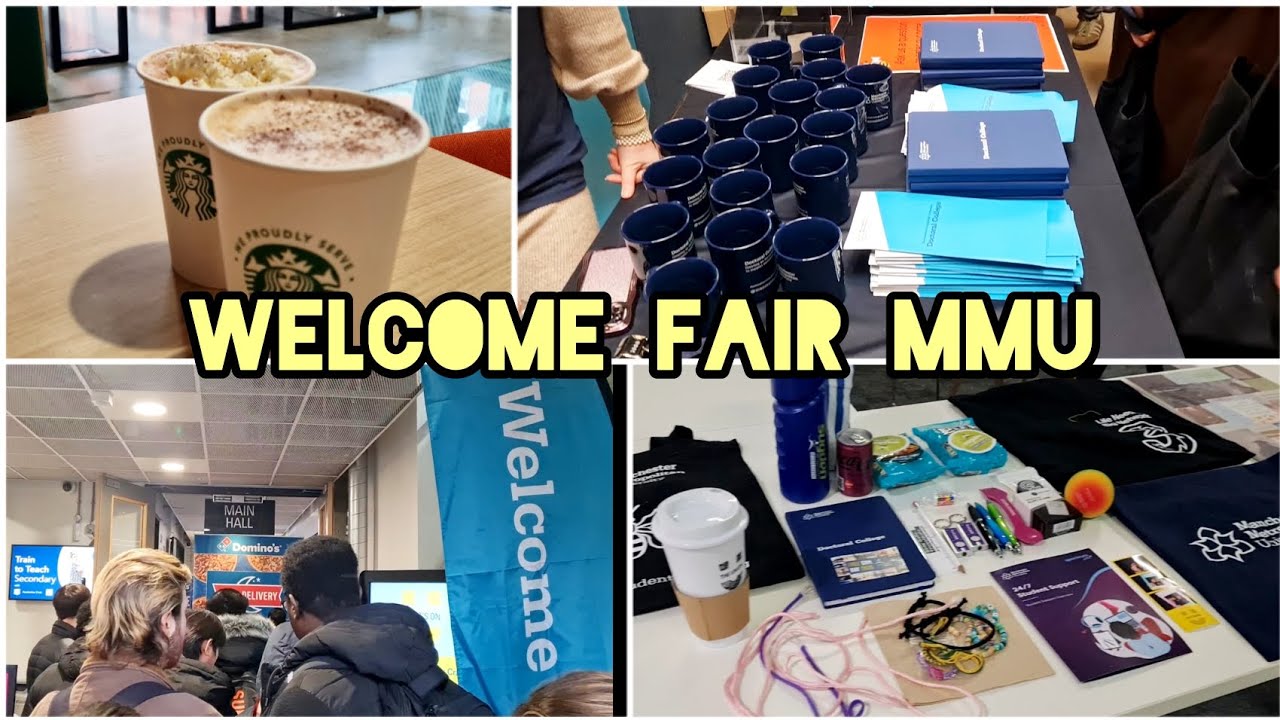 New semester welcome fair at Manchester Metropolitan University// free food and freebies
