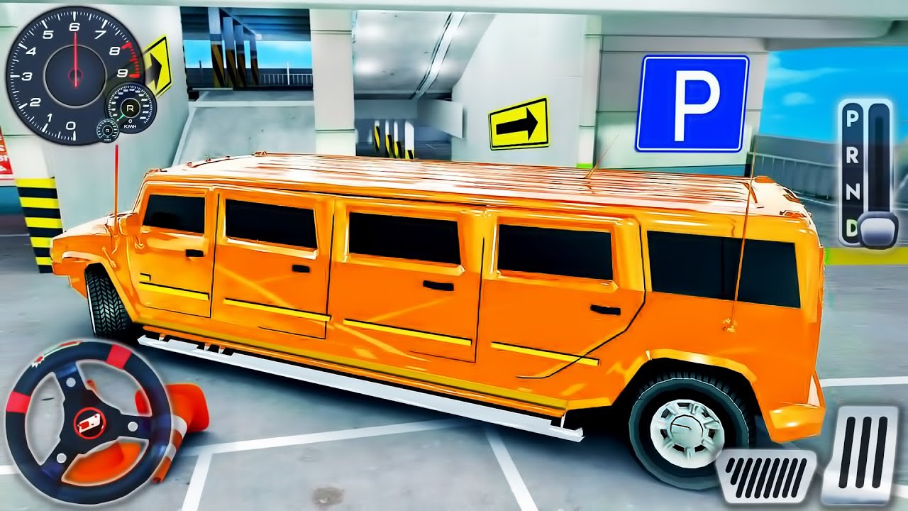 Multi Level Car Parking Luxury Hummer - Limousine Driving in City Simulator - Android GamePlay #2