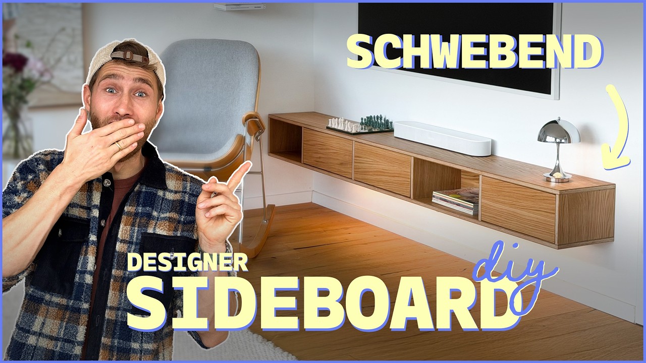 Designer M&ouml;bel ohne viel Werkzeug selber bauen - DIY Sideboard aus Eichen Holz | EASY ALEX