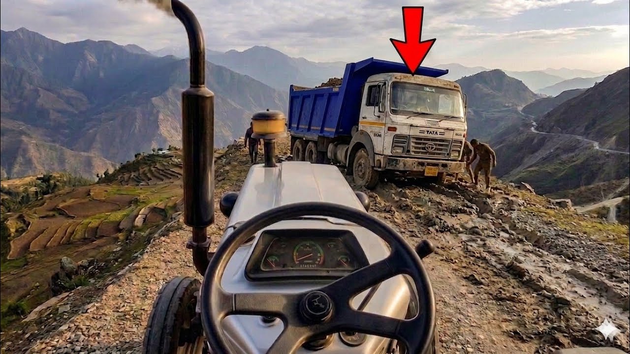 JCB 3Dx loading Mud in trolley with Eicher 368 working 