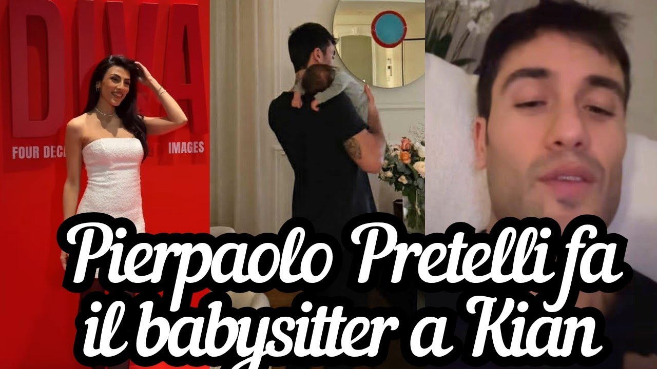 PIERPAOLO PRETELLI fa da babysitter a KIAN mentre GIULIA SALEMI è agli eventi fashion