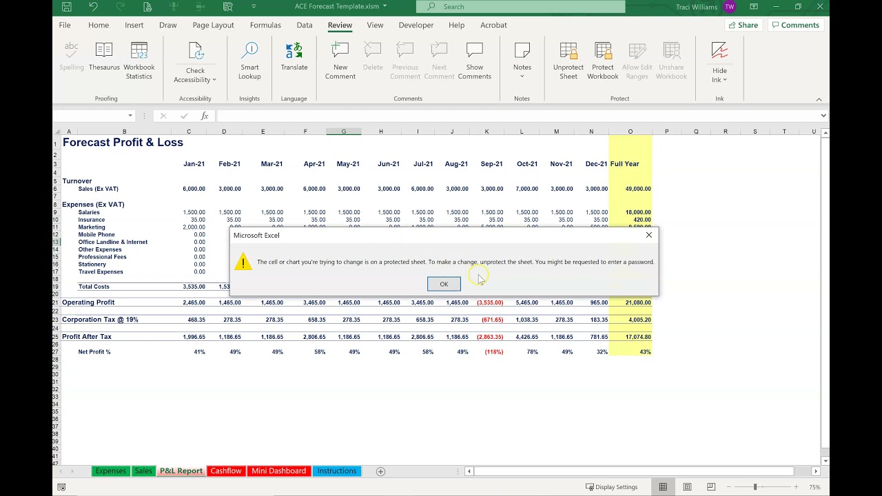 ACE Forecasting Template