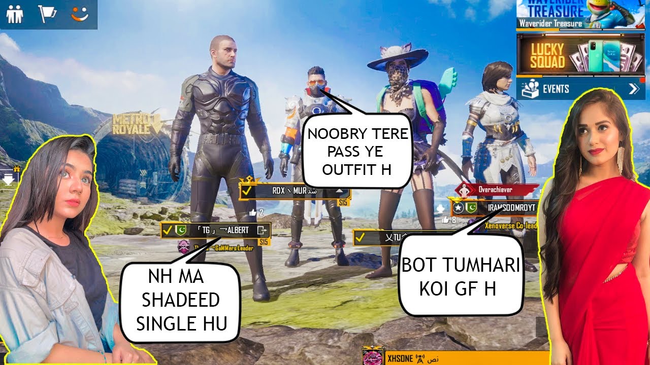ALBERT OP Joined Random Girls👭 Squad Like A Bot 😅 | isky Pass Kapry Bhi Nh | PUBG MOBILE