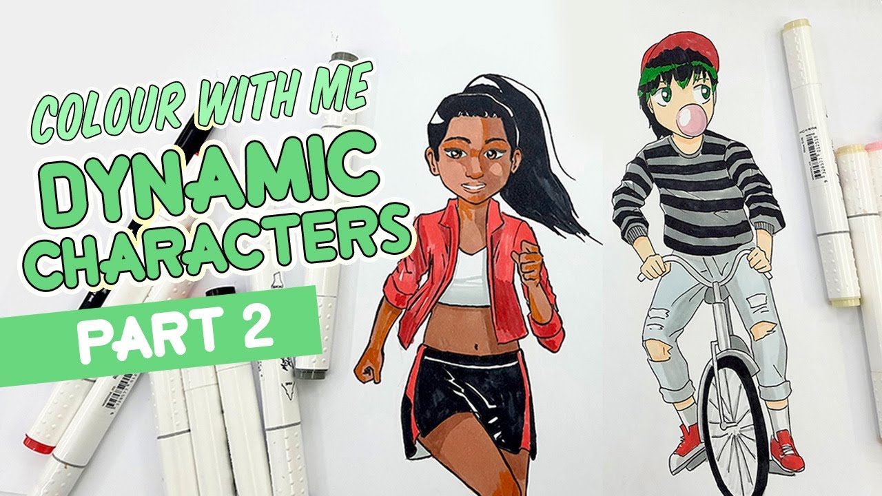 COLOURING Dynamic Characters | Comic and Anime Art