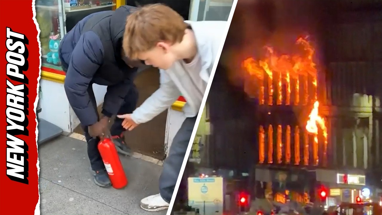 Brave Bystanders Rush into Burning Vape Shop Before Explosion