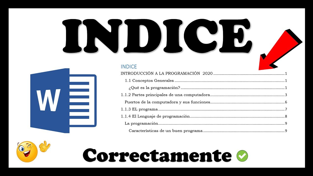 🔴 Como Hacer un INDICE en WORD (Tesis, Monografias y Proyectos) ✔️