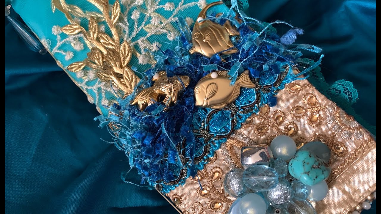 Beauty of the Sea Junk Journal, Chatty Flip Through with a Blue Ocean Mermaid Theme #mermay2023