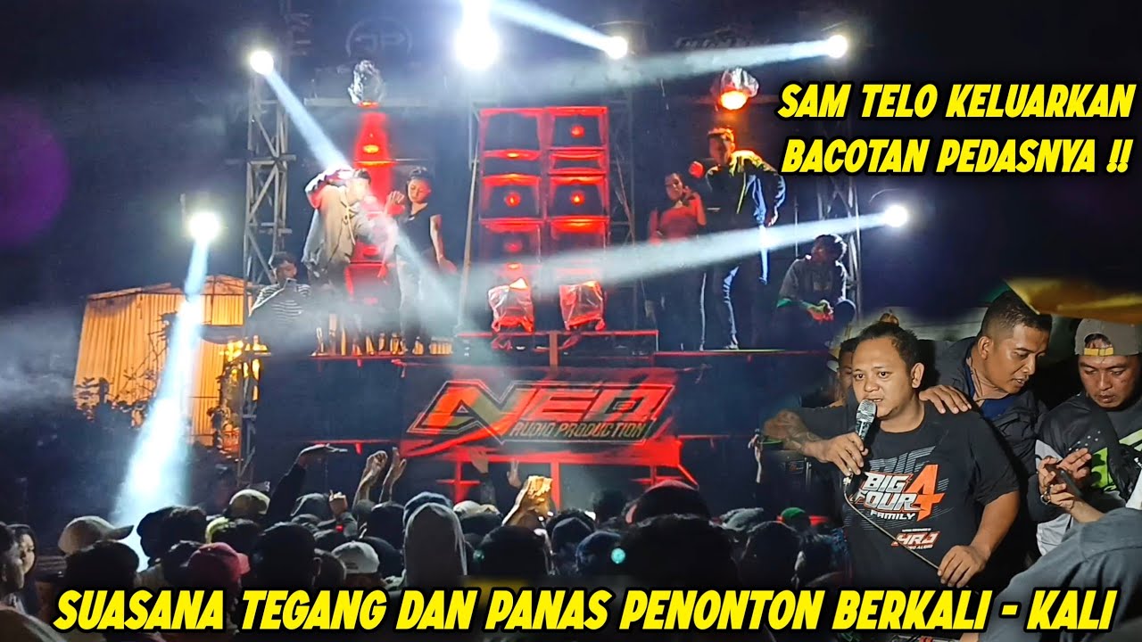 Tegang berkali* Sam Telo keluarkan bacotan pedasnya tenangkan cek sound Neo