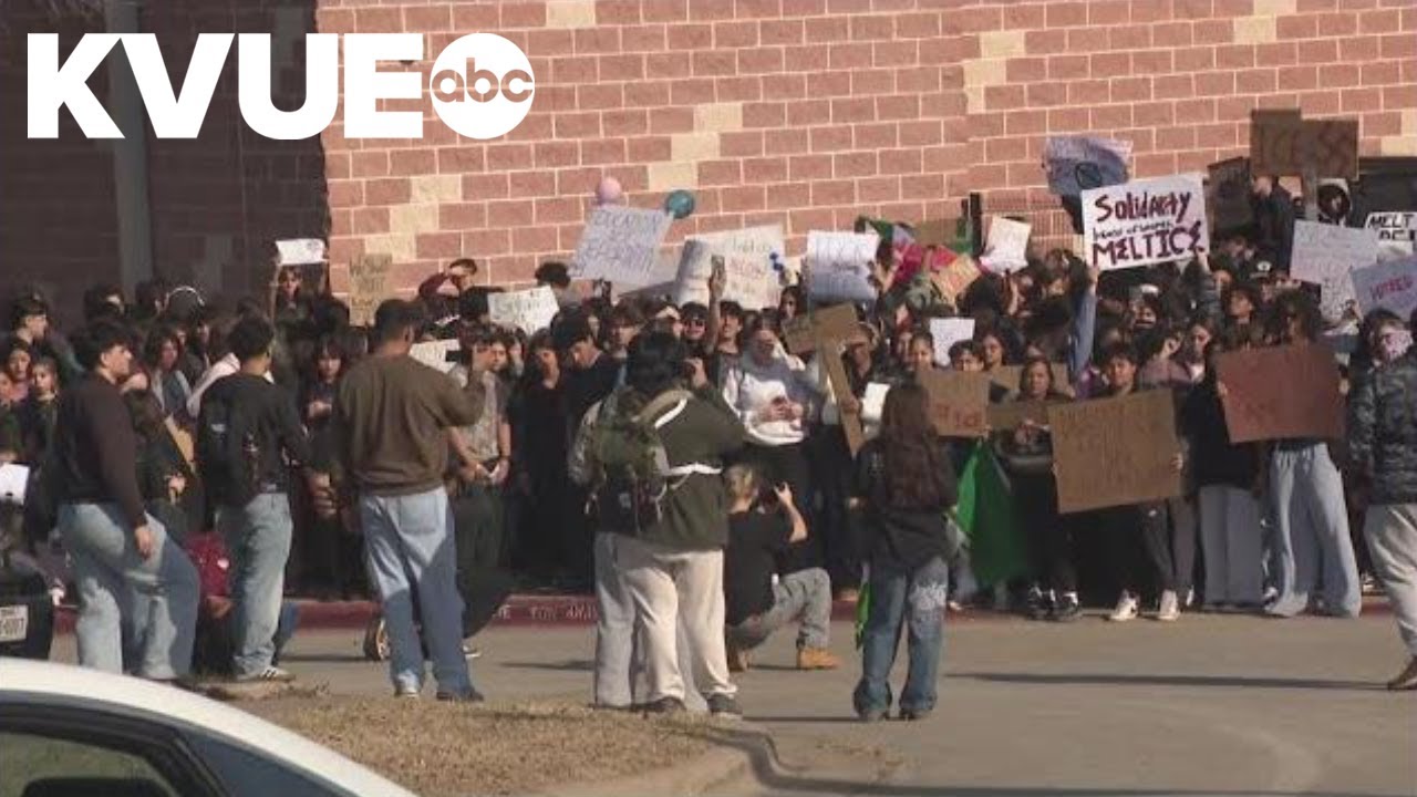 Central Texas students walk out of class in protest of ICE operations