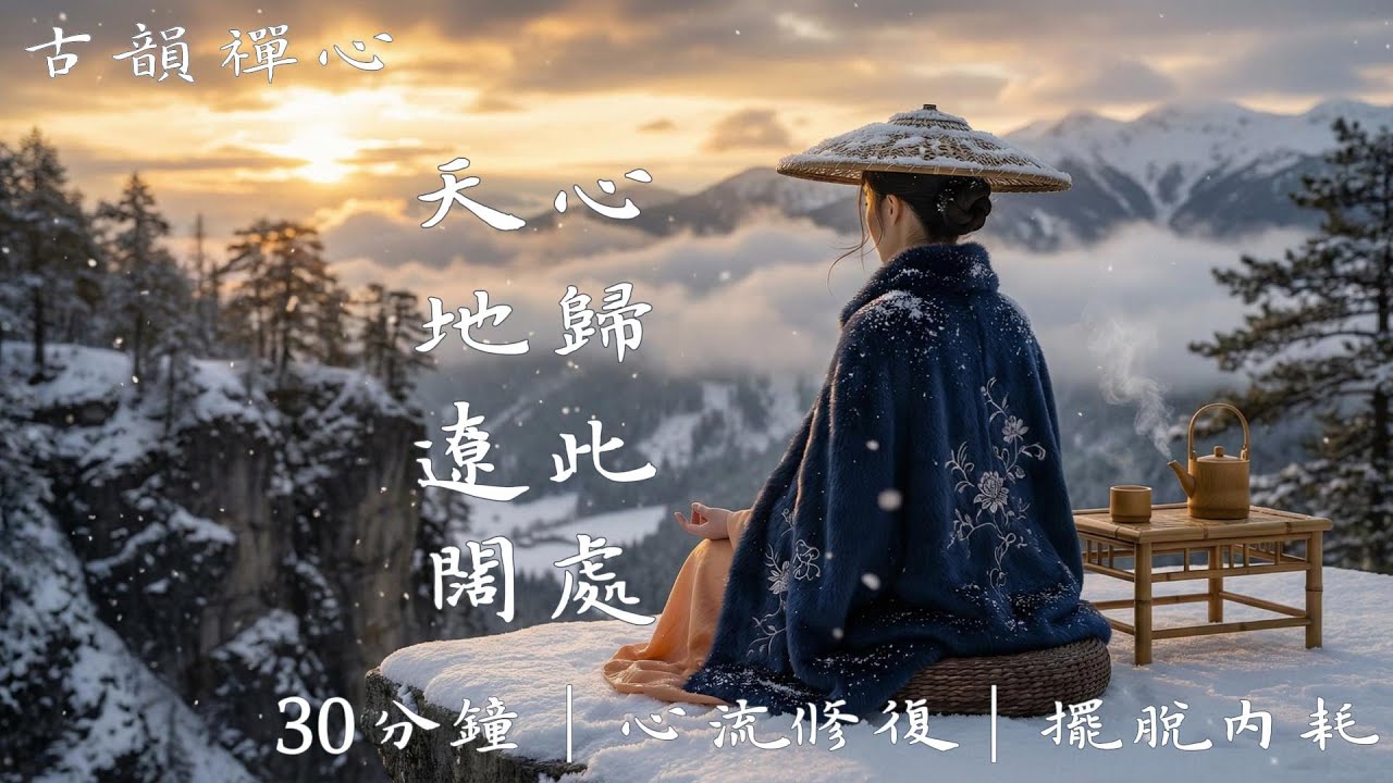 《松雪同寂》【30分鐘】唐風江南女子・古風音樂｜靜心・陪伴・放鬆 30-minutes Chinese Traditional Music for relaxation