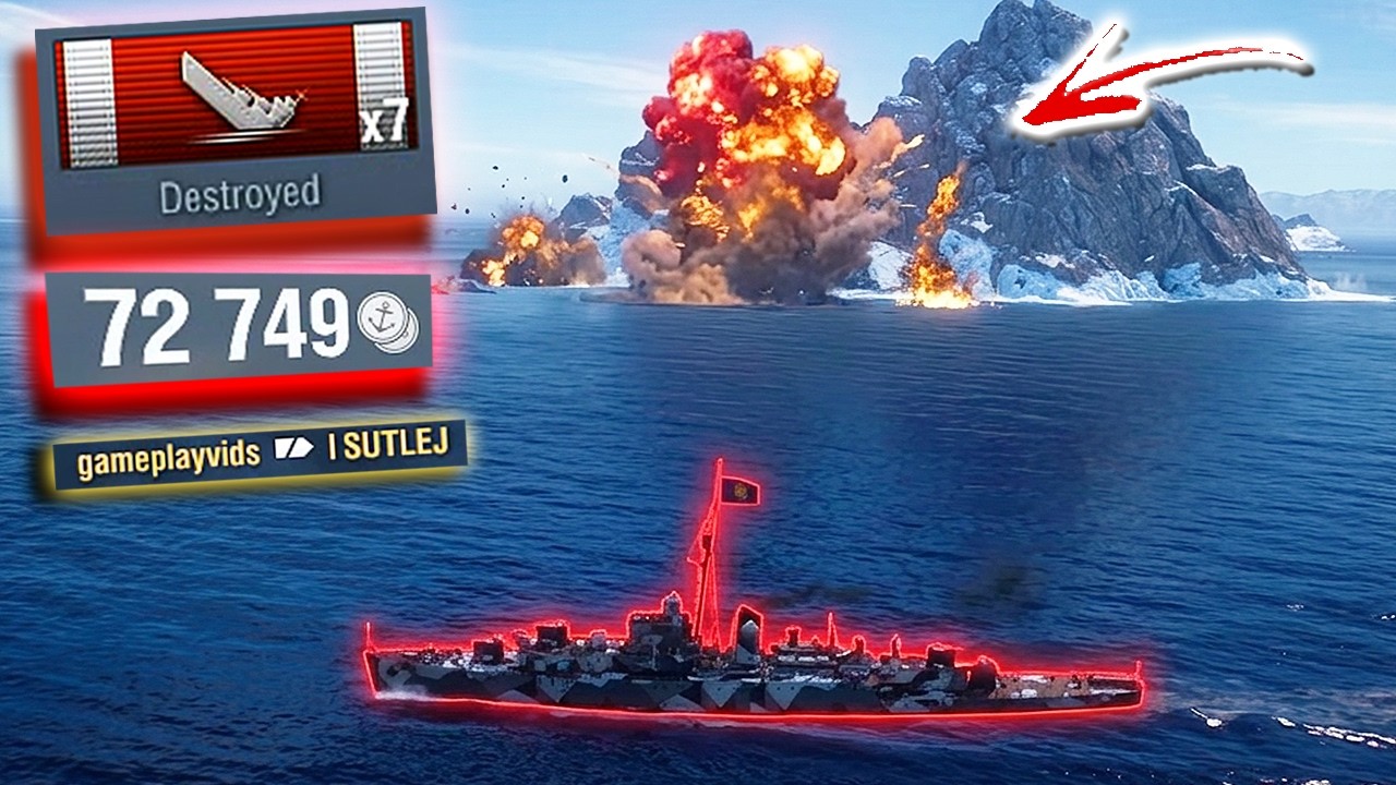 World of Warships: 7 Ships SUNK With The Sutlej! - Best Tier 1 Cruiser?