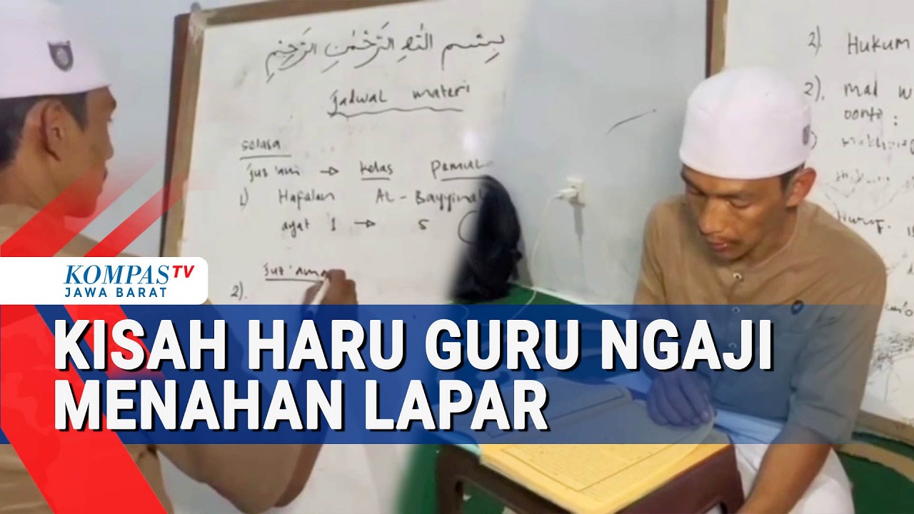 Guru Ngaji di Bandung Rela Lapar Demi Mengajar Gratis