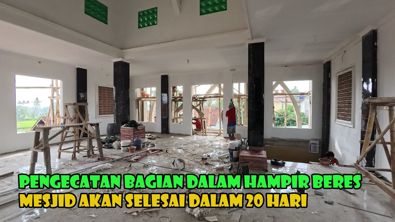 Perkembangan Mesjid Almubarokah. Tender Loster Karawangan Dan Kusen Alumunium.