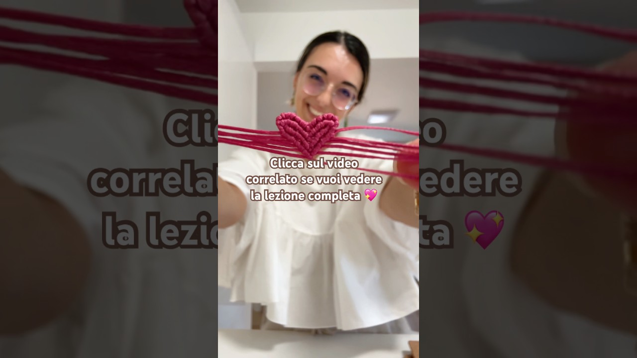 ✨ TUTORIAL Charm Afrodite in Macram&egrave; ✨💖&nbsp;clicca sul video correlato!