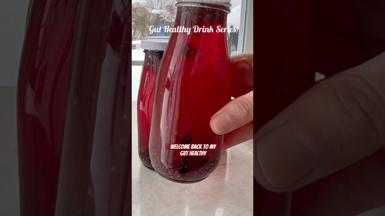 Blueberry Chia Seed Water Recipe for Gut Health! 🫐