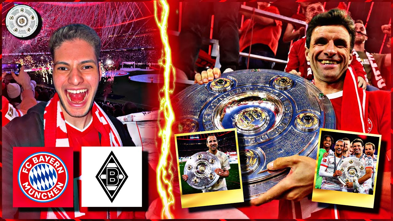 DEUTSCHER MEISTER & EMOTIONALER MÜLLER ABSCHIED ❤️🥹 | FC Bayern vs Gladbach - Stadionvlog | MIDO