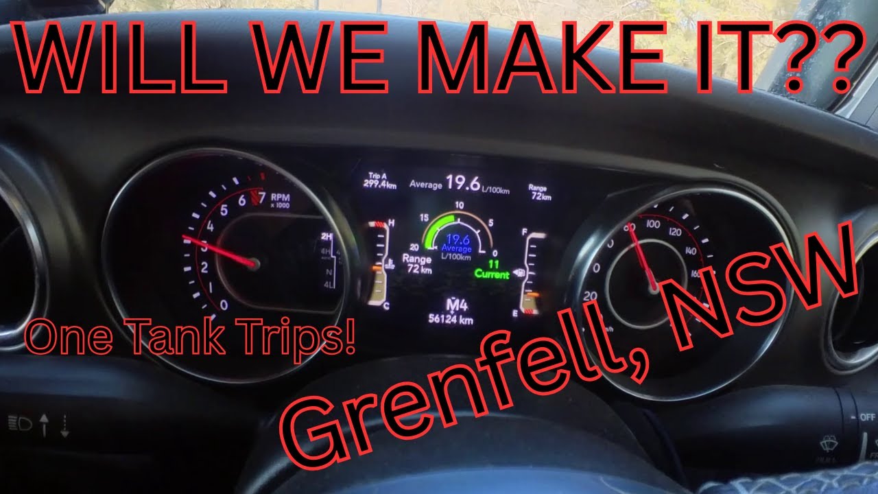 Will we make it? Grenfell NSW - One Tank Trips in a Jeep Gladiator and an AVan Cruiseliner