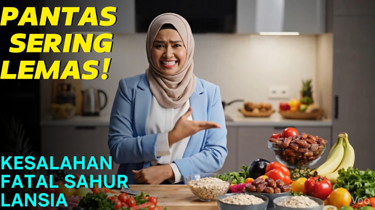PANTAS SERING LEMAS! Ternyata Ini Kesalahan Fatal Lansia Saat Sahur & Berbuka