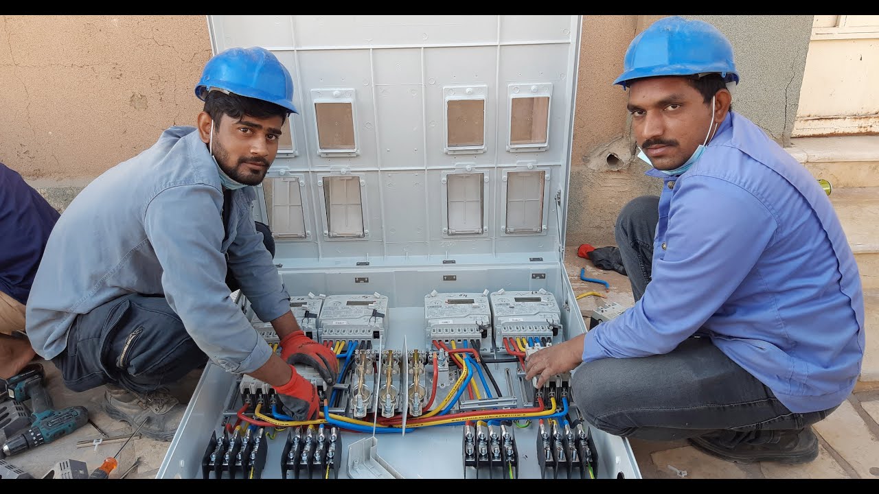 3 Phase Energy Meter Connection | How To Install 3 Phase Energy Meter | Install 3 Phase Meter Box