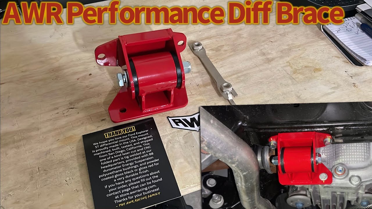 Explorer ST AWR rear differential￼ brace install.