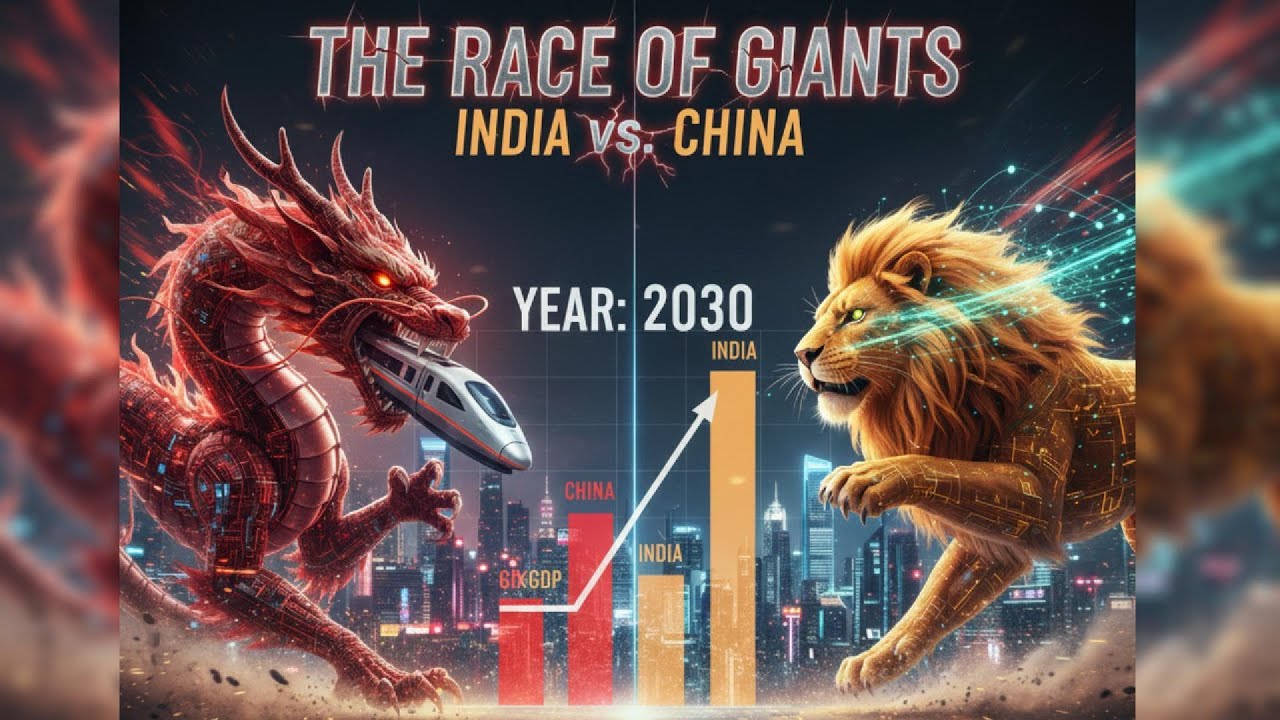 EPIC ECONOMIC WAR: China vs India GDP Race (1980 - 2030) - Who Wins The Future?