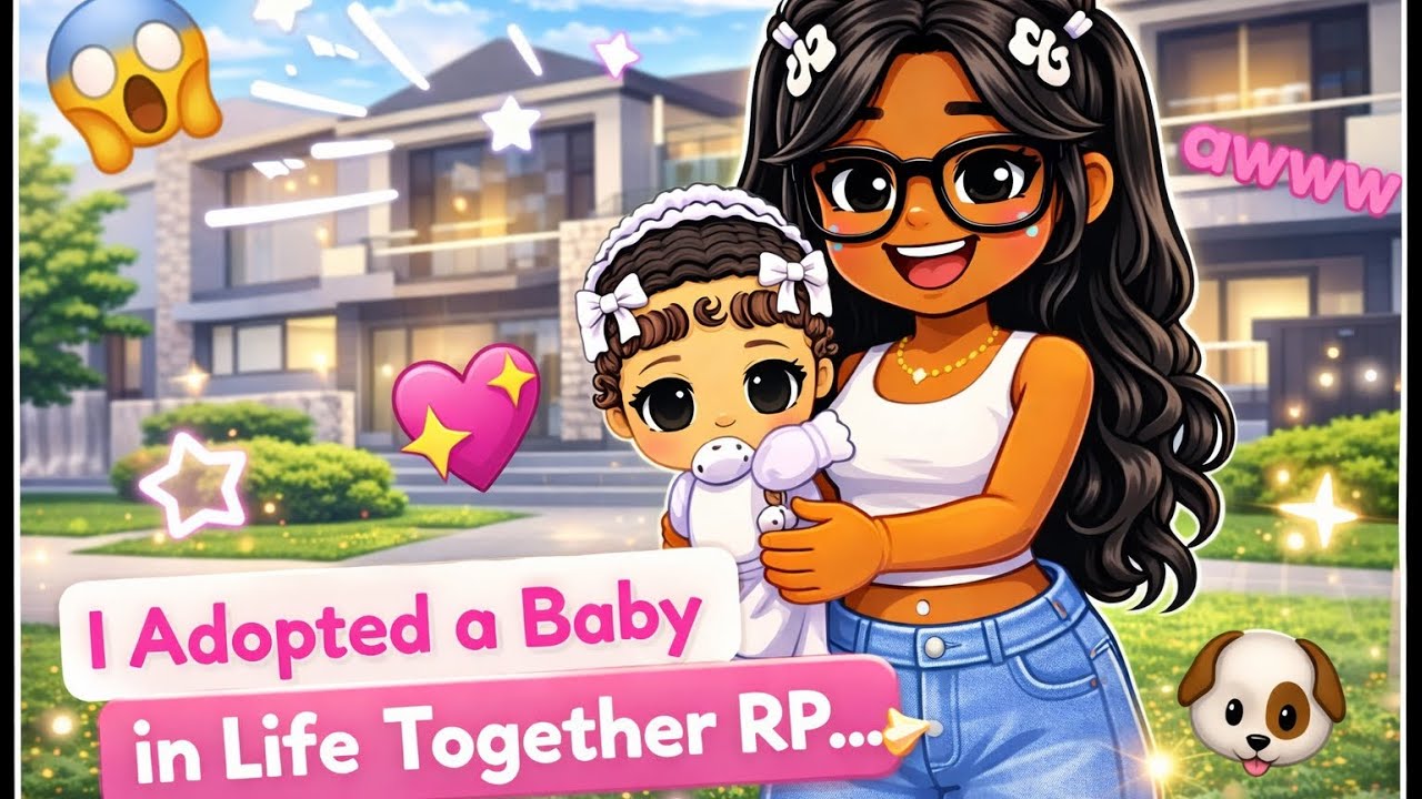 I  ADOPTED A REALISTIC BABY IN LIFE TOGETHER RP 👶🏽💕..