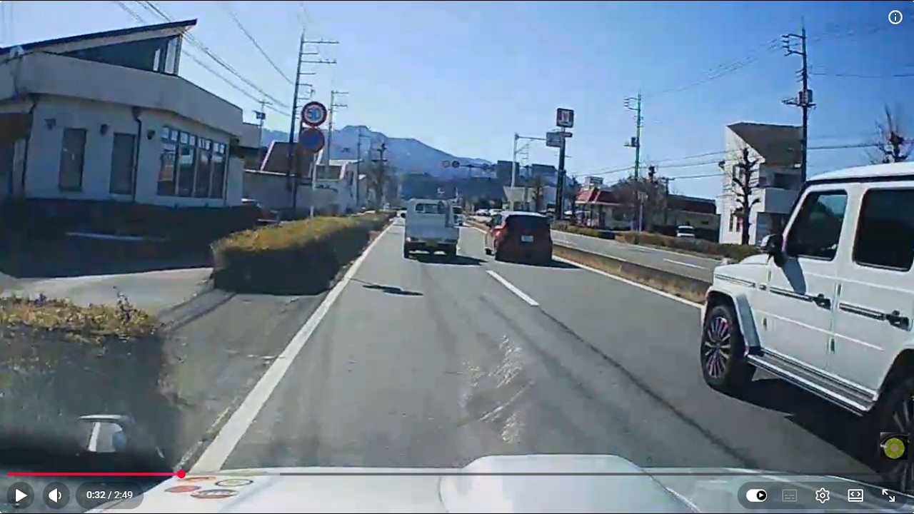 289.バイパス～青い雪山方面～軽トラよりもスロー～次々と追い抜かレル～県道でも置いて行かレル笑～スーパーの帰り笑～。群馬帝国の日常劇場。中華激安ドラレコ。たまに米軍ラジオON。群馬の車窓から