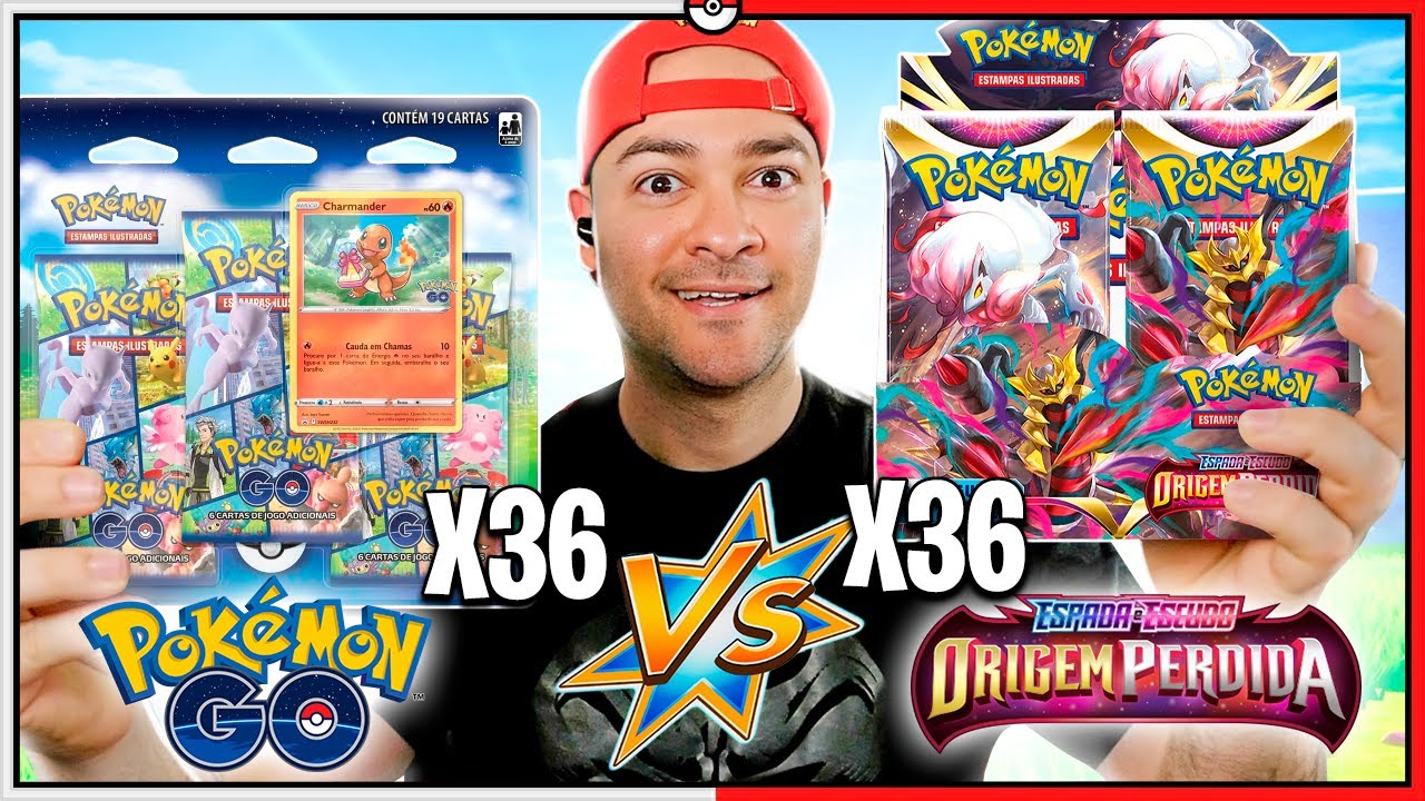 Abri 36 Pacotes da Origem Perdida VS Pokémon GO, Qual Melhor? | Unbox Cartas de Pokémon TCG