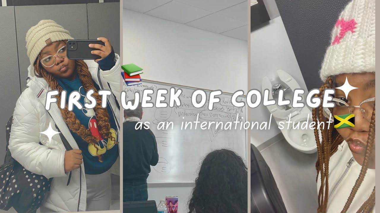 First Week of College Vlog 🎒 | Jamaican International Student 🇯🇲 *freshman year*