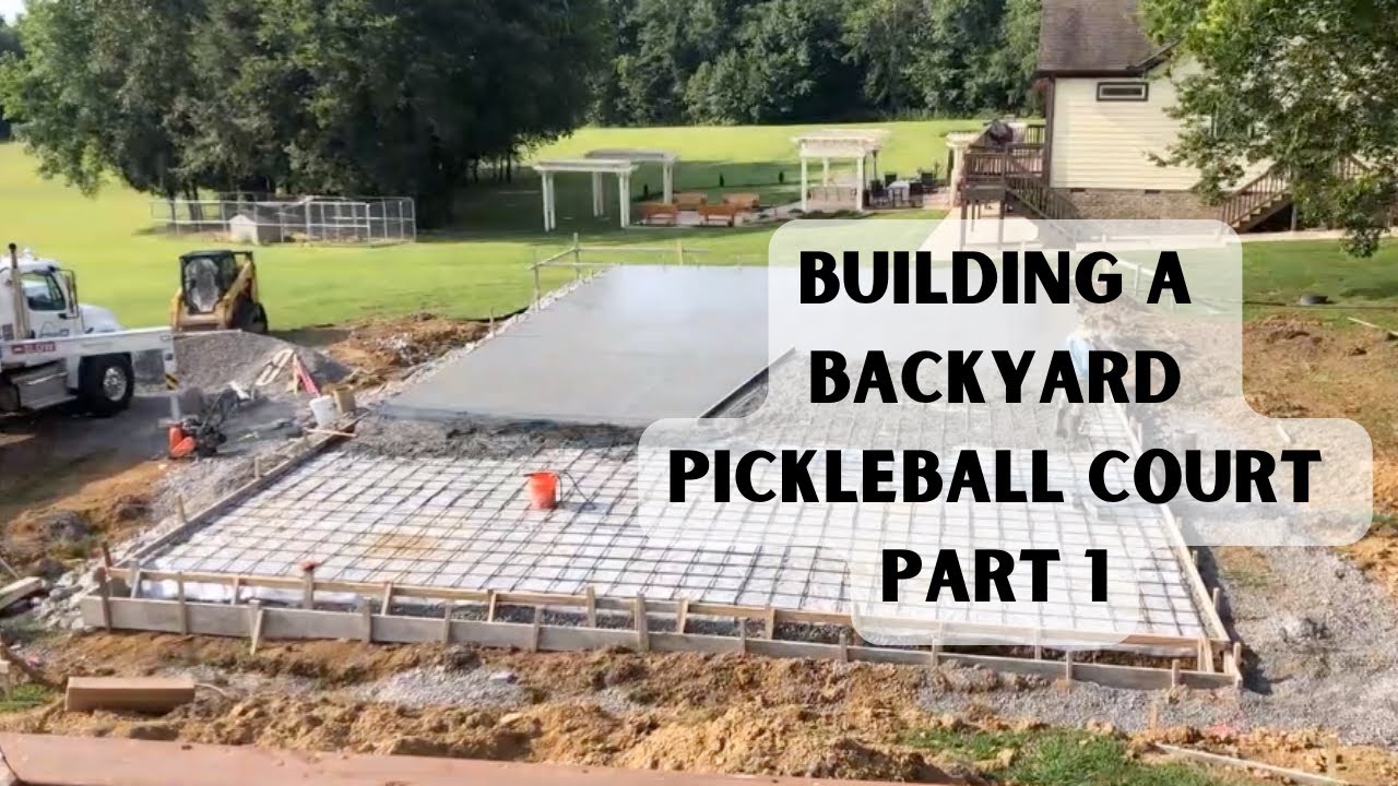Backyard Pickleball Court Build Part 1